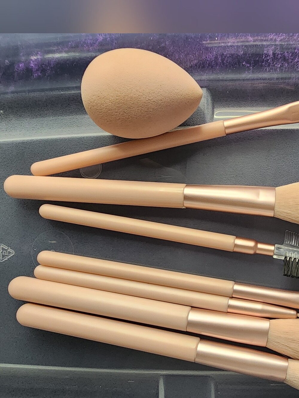 New~ Pale Blush Pink Maleup Brush Set
